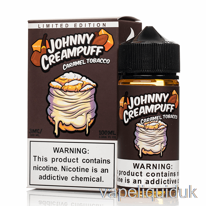 Caramel Tobacco - Johnny Creampuff - 100mL 6mg Vape Liquid